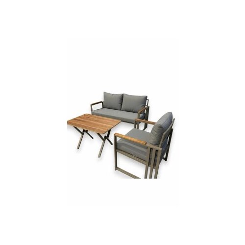 Hanah home baštenska garnitura fatsa 2+1+1 grey Cene