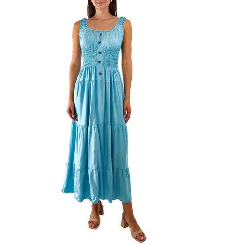 Gemre Blue dress with ruching Atiye Slike