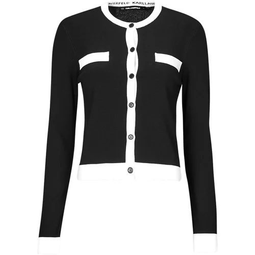 Karl Lagerfeld Telovniki & Jope CLASSIC LSLV CARDIGAN Črna