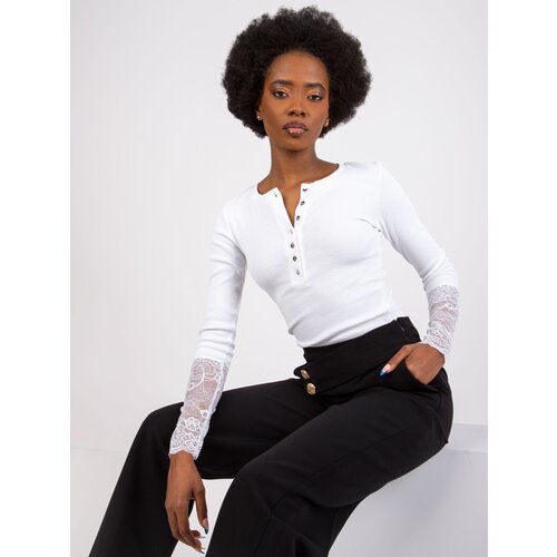 RUE PARIS Blouse-RV-BZ-7532.29-white Cene