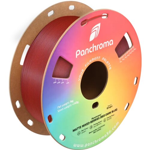 Polymaker Panchroma&amp;trade; PLA Dual Matte Mixed Berries (Red-Dark Blue) - 1,75 mm / 1000 g Slike