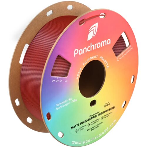 Polymaker Panchroma&trade; PLA Dual Matte Mixed Berries (Red-Dark Blue) Cene