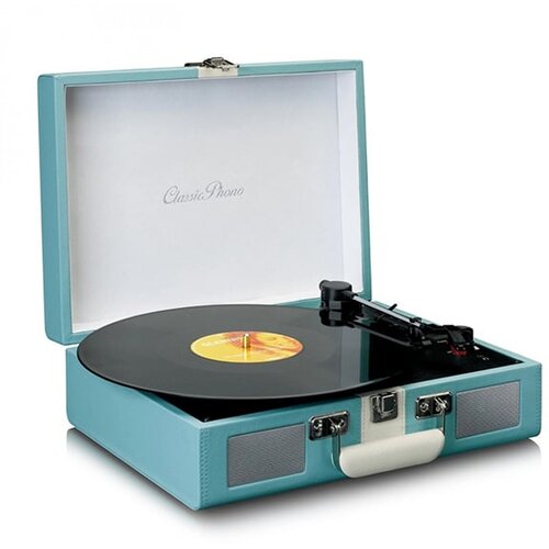 Lenco Gramofon TT-110, sa zvučnicima, bluetooth, retro, plavi Slike