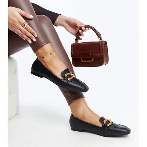 Gemre Rousseau women's black loafers with a buckle Cijene