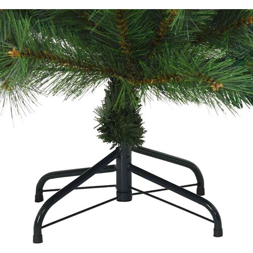 VidaXL Umjetno božićno drvce s stalakom Zelena 120 cm PE i PVC Slike