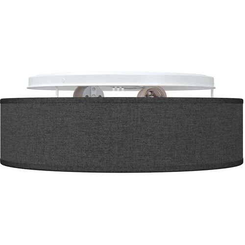  Stropna svjetiljka Crna 38 x 38 x 13,5 cm tkanina Slike