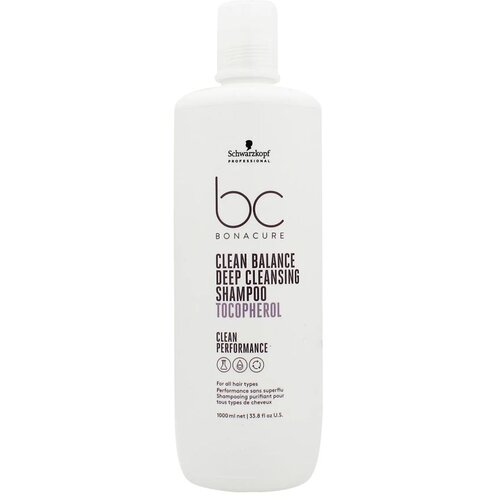 Schwarzkopf bc bonacure clean balance &amp;scaron;ampon za dubinsko či&amp;scaron;ćenje 1000 ml za žene Slike