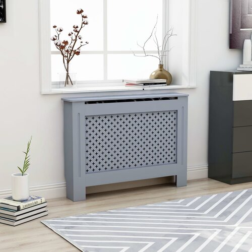 vidaXL Pokrov za radiator antraciten 112x19x81,5 cm mediapan, (20769788) Cene