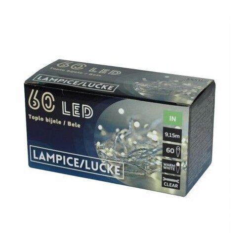  60 LED Lampica, toplo bijele B/O Cijene
