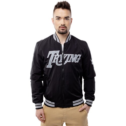 Glano Men&amp;#039;s Baseball Jacket - Black Slike