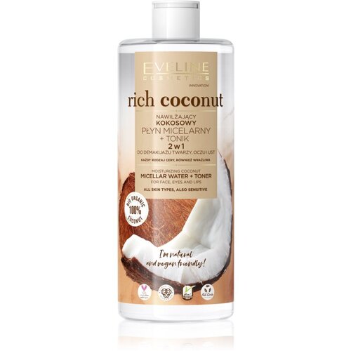 Eveline Cosmetics Rich Coconut micelarna voda i tonik 2 u 1 500 ml Cijene