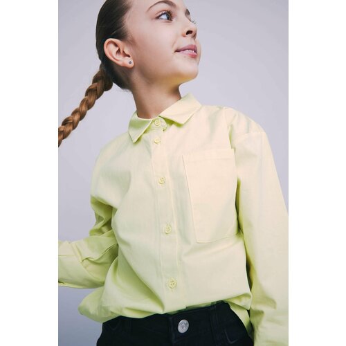 Defacto Girls Oversize Fit Poplin Long Sleeve Shirt Slike