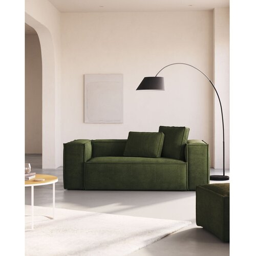 Kave Home Črna stoječa svetilka s tekstilnim senčilom (vi&amp;scaron;ina 220 cm) May &amp;ndash; Slike
