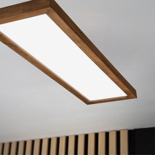  Brilagi-LED prigu&amp;scaron;iva svetiljka WOODY FRAME LED/50W/230V hrast 120x30 cm IP44 +daljinski upravljač Slike
