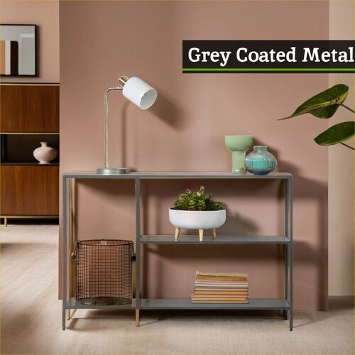 Premier Housewares Sivi željezni pomoćni stol 30x120 cm Acero &amp;ndash; Slike