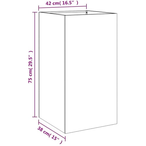  Sadilica crna 42 x 38 x 75 cm od čelika Slike
