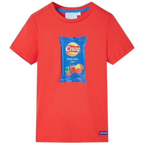 VidaXL Dječja majica kratkih rukava crvena 92 Slike