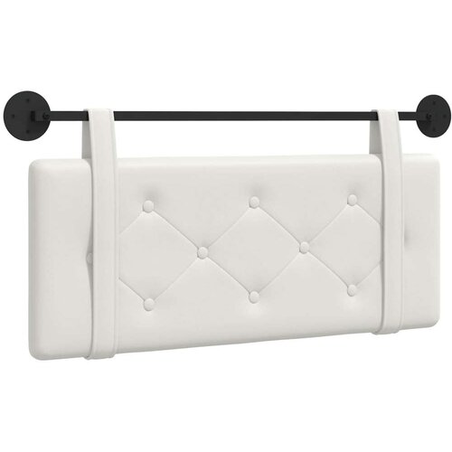  Držeće uzglavlje Zidne Bijeli 110 x 55 x 5 cm Lažna koža - Bijeli 100 cm bez LED Slike