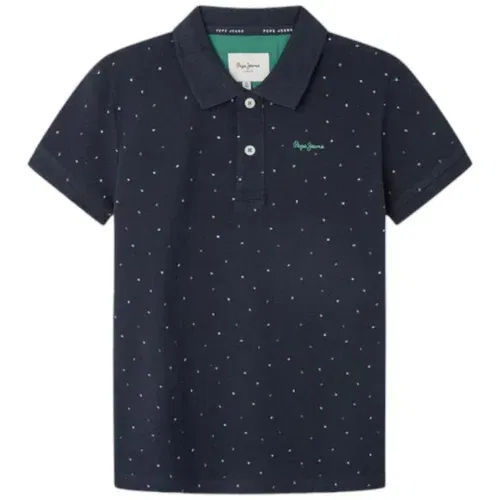 PepeJeans Polo majice kratki rokavi - Modra