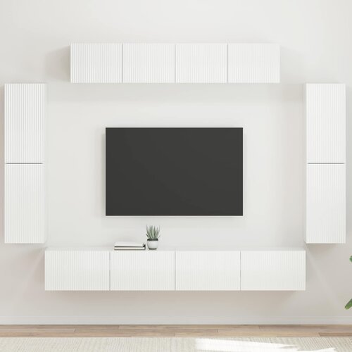 TV ormar 8 pcs Visoki sjaj bijela Cijene