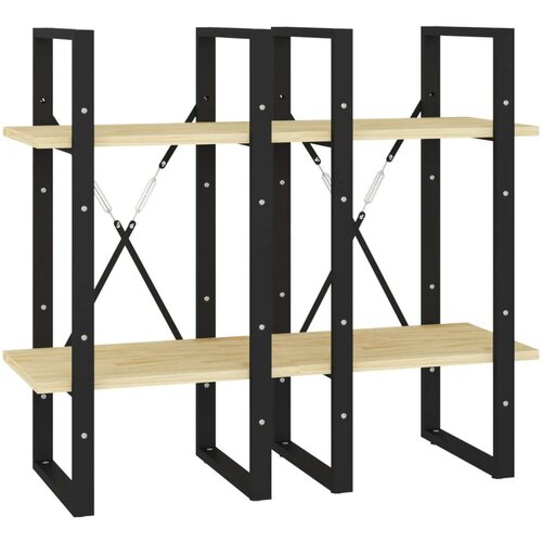 VidaXL Knjižna omara 4-nadstropna 40x30x140 cm trdna borovina Slike