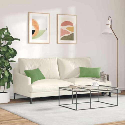 VidaXL jastučići za sofu 2 pcs svijetlo zelena 50 x 50 cm Slike