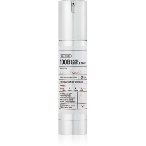 VT COSMETICS Snail Reedle Shot 100 učvrstitveni serum za obraz za krepitev kožne pregrade 50 ml Slike