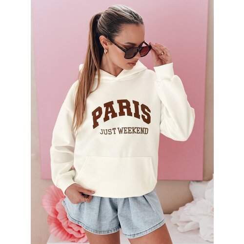 DStreet Bluza damska oversize z kapturem PARISSIA ecru Cene