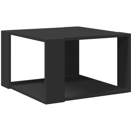 Maison Chic Klubska mizica - kavna mizica - Nizka mizica črna 51,5x51,5x30 cm inženirski les, (21754405) Cene