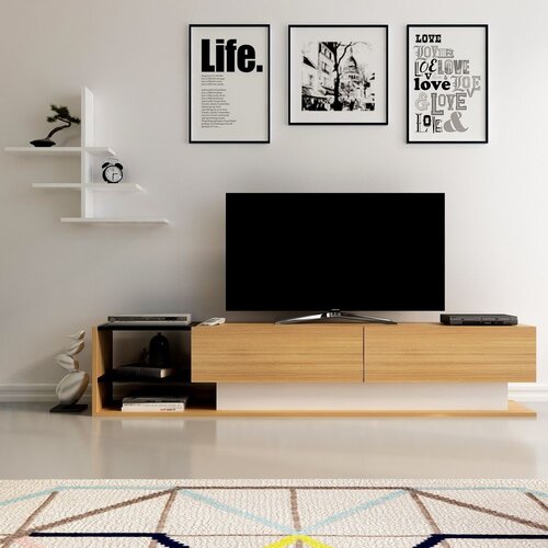 Woody Fashion Hanah kućna TV komoda Liza Hrast-Bela Cene