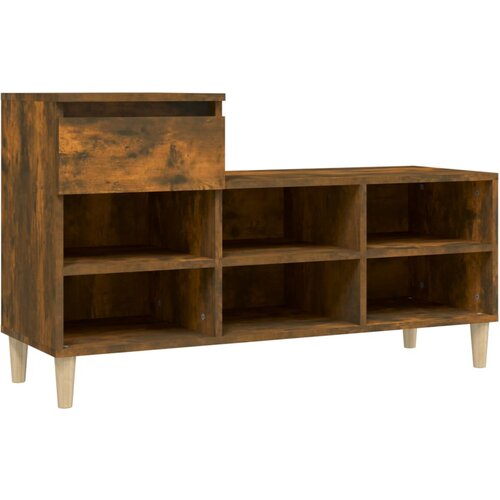 Maison Chic Omarica za obutev - Kopa za čevlje dimljeni hrast 102x36x60 cm inženirski les, (21776686) Cene