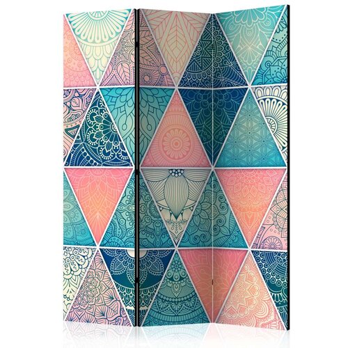  Paravan u 3 dijela - Oriental Triangles [Room Dividers] 135x172 Slike