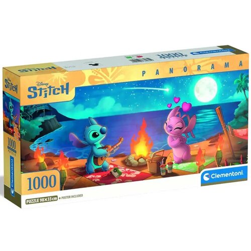 Clementoni Disney+Stitch &ndash; Plaža piknik panorama 1000-delna sestavljanka - Cene