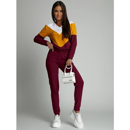 Fasardi Women&amp;#039;s burgundy tracksuit Slike