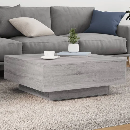vidaXL Klubska mizica siva sonoma 80x80x31 cm inženirski les vidaXL Klubska mizica siva sonoma 80x80x31 cm inženirski les