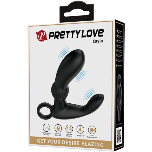 Pretty Love Cayla Prostate Double Stimulator Black Cene