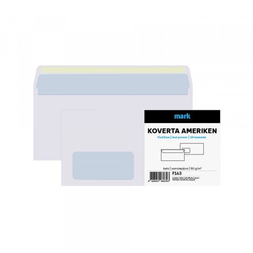 Koverta ameriken mark lp 11x23cm 25 kom Slike