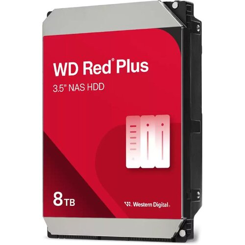 Western Digital HDD 8TB SATA3 Red PlusIntelliPower 256MB,For NAS Systems Cijene