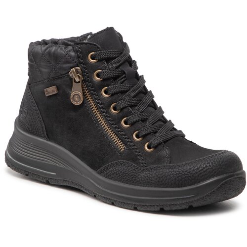 Rieker Škornji L7701-00 Schwarz Cene