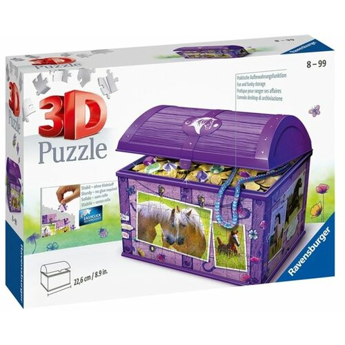 Ravensburger 3D puzzle kutija za blago sa motivom konja RA11173 Slike