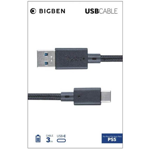 Bigben kabl PS5 braided usb-c charge and data 3 m Slike