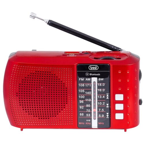 Trevi prenosni radio RA 7F20 P, FM/AW/SW, Bluetooth, rdeč Slike