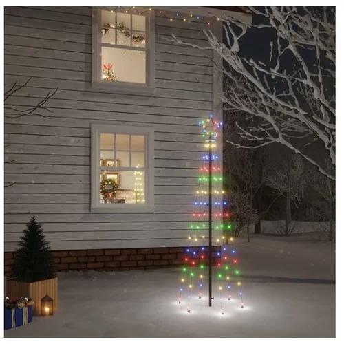  Božično drevo s konico 108 barvnih LED diod 180 cm