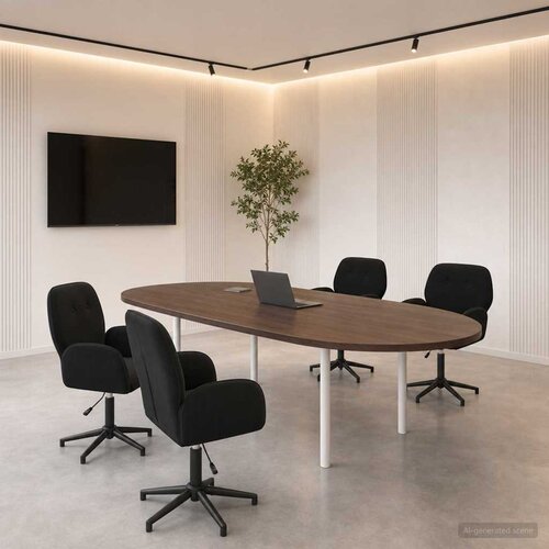  Okretne radne stolice 4 kom. 54 x 55 x 90 cm Crna Bar&amp;scaron;un Slike
