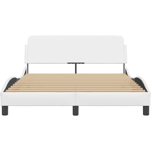  Okvir za krevet Dover bijeli 140x190 cm od umjetne kože Slike
