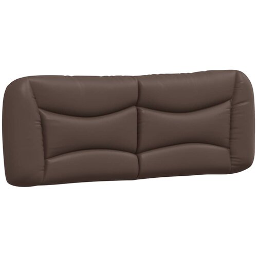 Maison Chic posteljno vzglavje - vzglavna omarica - vzglavna stranica rjava 120 cm umetno usnje, (21703933) Cene