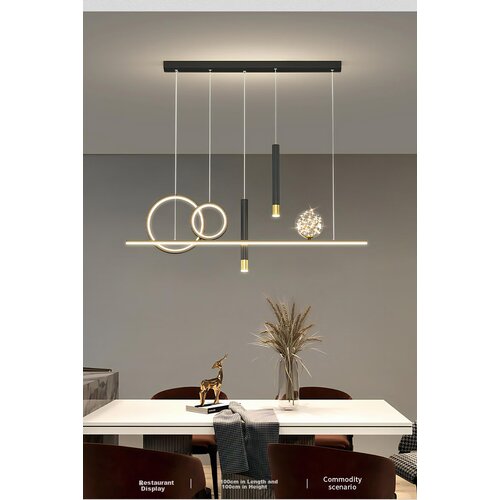  HD Viseća lampa LED, 83 W, Crna Cene