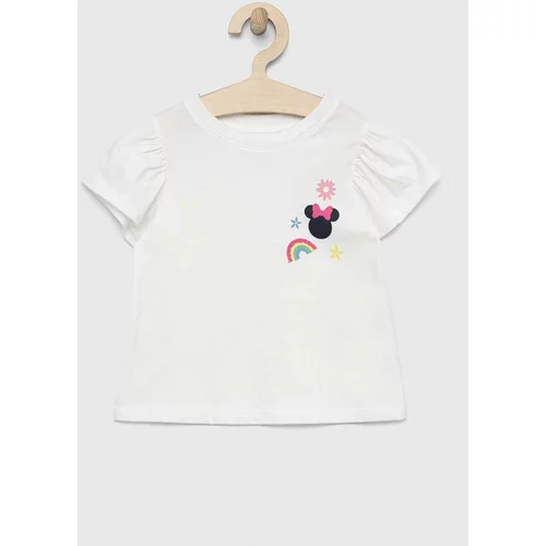 GAP Otroška bombažna kratka majica x Disney mornarsko modra barva