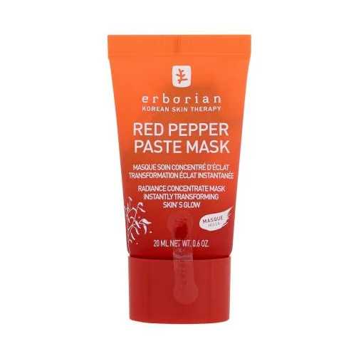 Erborian Red Pepper Paste Mask Radiance Concentrate Mask posvjetljujuća i energizirajuća maska za lice 20 ml za ženske