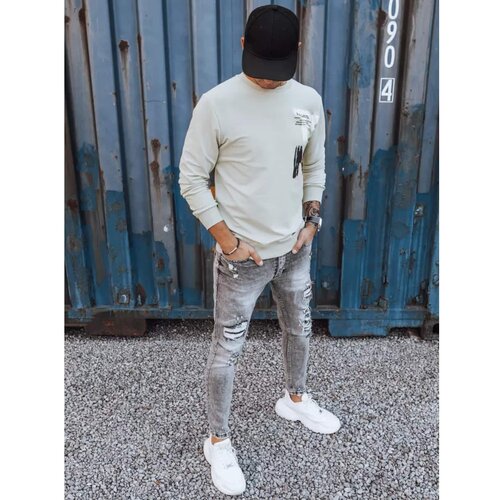 DStreet Beige sweatshirt with print BX5373 Slike